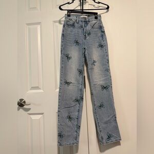 Pacsun Butterfly Dad Jeans